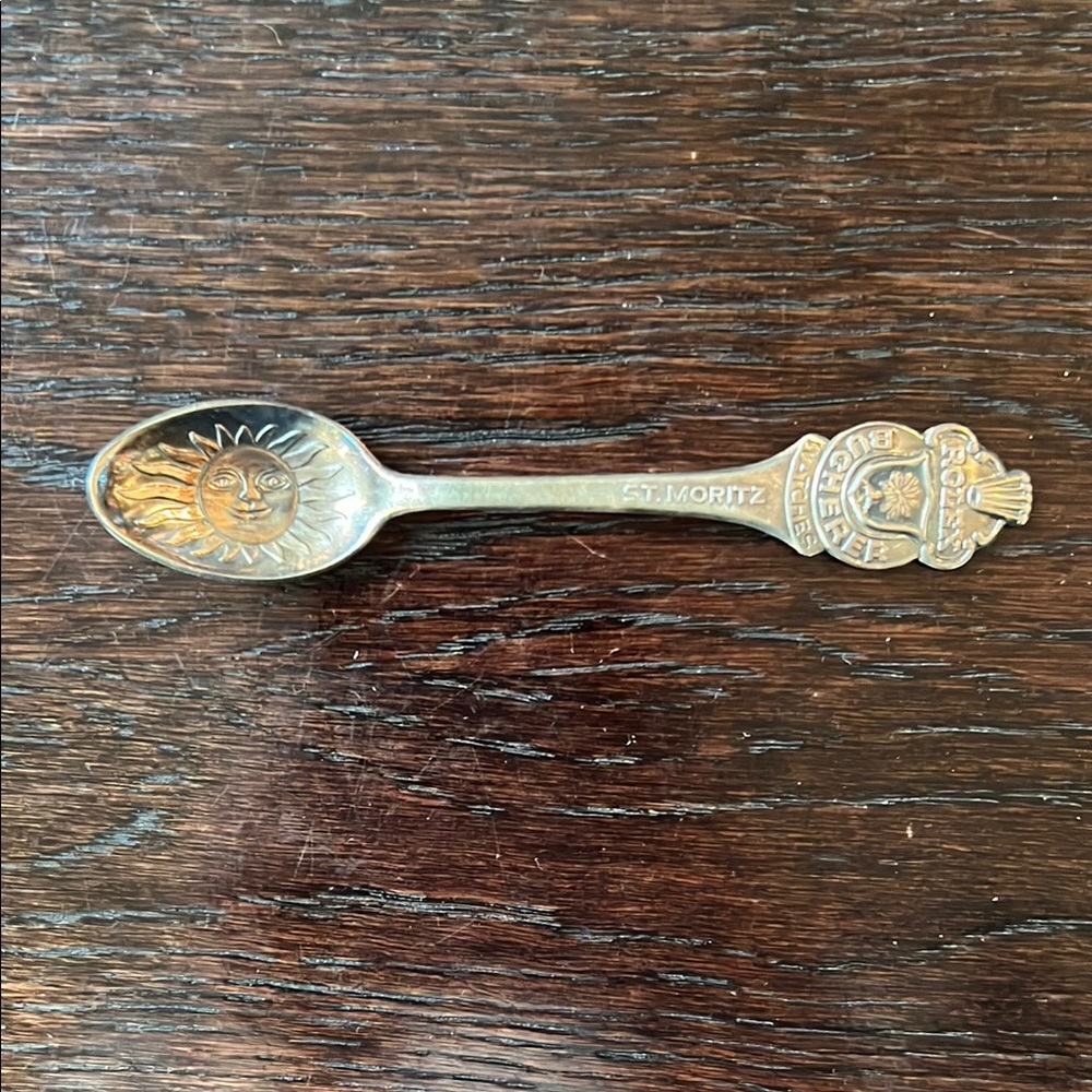 Rolex Watches St. Moritz Souvenir Spoon with Sun Design
